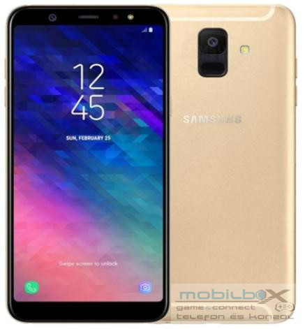 Samsung Galaxy A6 (2018) 32 GB, arany, használt