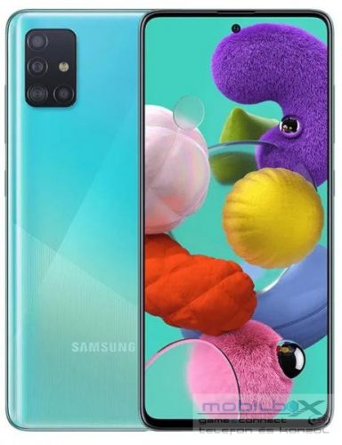 Samsung Galaxy A51 128 GB, kék, használt