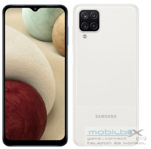 Samsung Galaxy A12 4/64 GB, fehér, használt