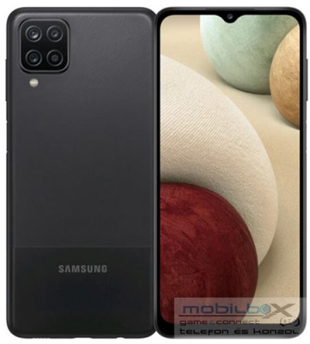 Samsung Galaxy A12 4/64 GB, fekete, használt