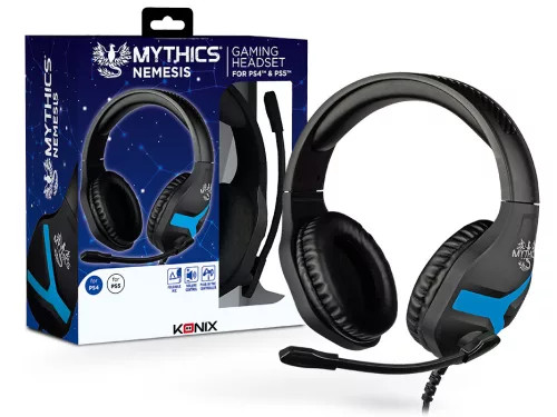  Könix Mythics Nemesis PlayStation 4 , playstation 5 kék , vezetékes  gamer headset