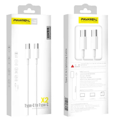 Pavareal X2 Type C -Type C ,1méter , 65W adatkábel 