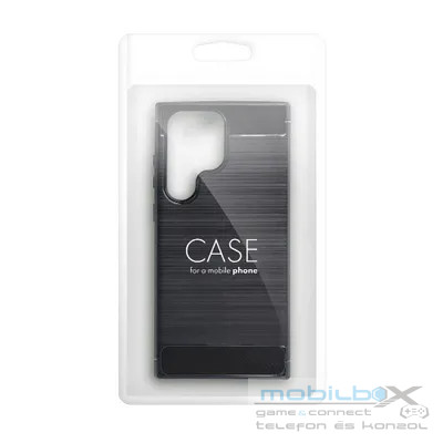 Samsung S25 Plus CARBON CASE szilikon tok fekete 