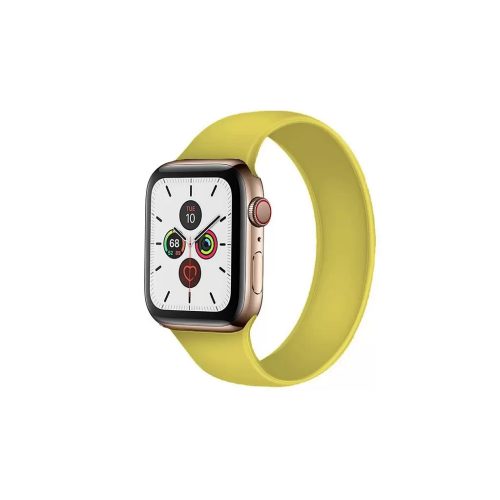   Xpro Apple Watch Solo szilikon óraszíj 42/44/45/49 mm M méretű sárga