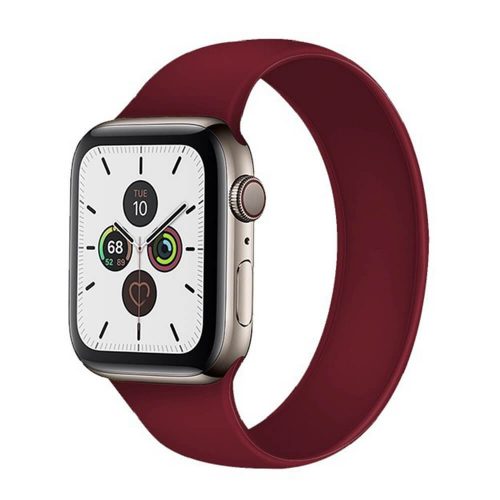 Xpro Apple Watch Solo szilikon óraszíj 42/44/45/49 mm L méretű Bordó