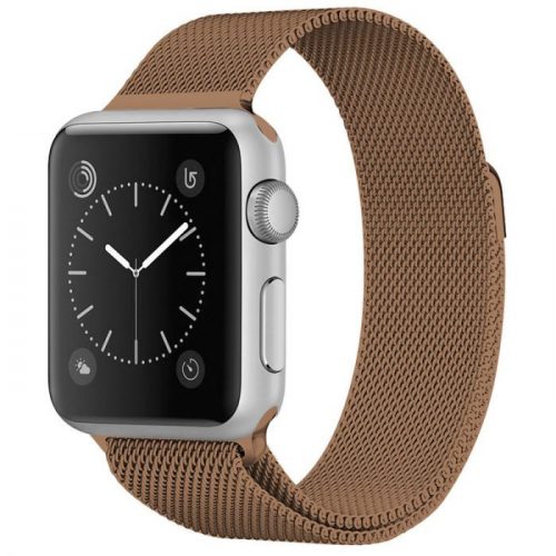 XPRO Apple Watch két részes milánói szíj 42mm/44mm/45mm/49mm Bronz