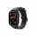  Dux Ducis Apple Watch műbőr szíj 42/44/49mm fekete