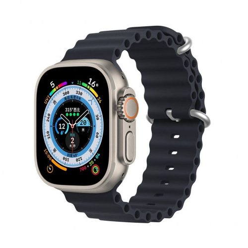 Dux Ducis Apple Watch Ultra stílusú okosóra szíj 42/44/45/49 mm grafitfekete 