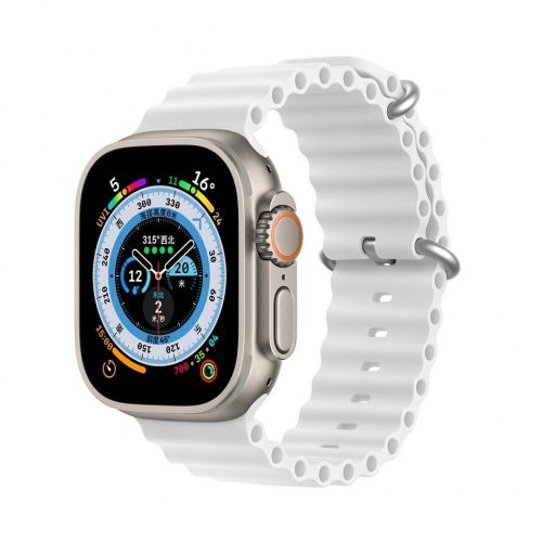 Dux Ducis Apple Watch Ultra stílusú okosóra szíj 38/40/41 mm fehér