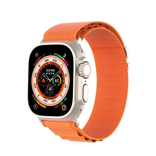 Dux Ducis Apple Watch Ultra stílusú szövet szíj 42/44/49mm narancs