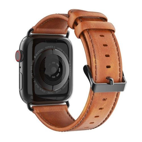 Dux Ducis Apple Watch óraszíj , valódi bőr 38/40/41mm barna MÁGNESES