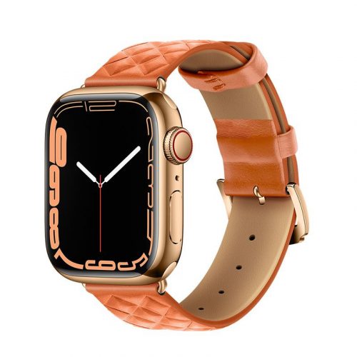 Hoco  Apple Watch óraszíj ,  bőr 38/40/41 mm narancs 