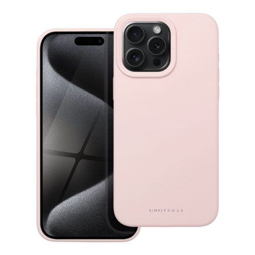 Iphone 15 pro  , Roar Simply szilikon tok , light pink 