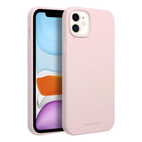 Iphone 11   , Roar Simply szilikon tok , Light pink