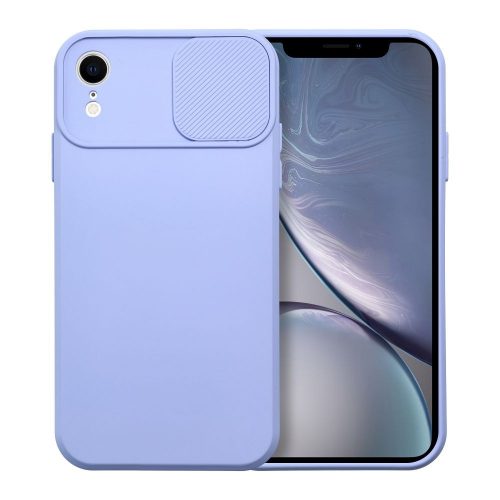 Iphone Xr Forcell slide Case elhúzható kameravédővel levendula 