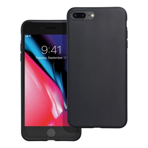  Iphone 7 plus  , 8 Plus  Matt szilikon hátlaptok fekete