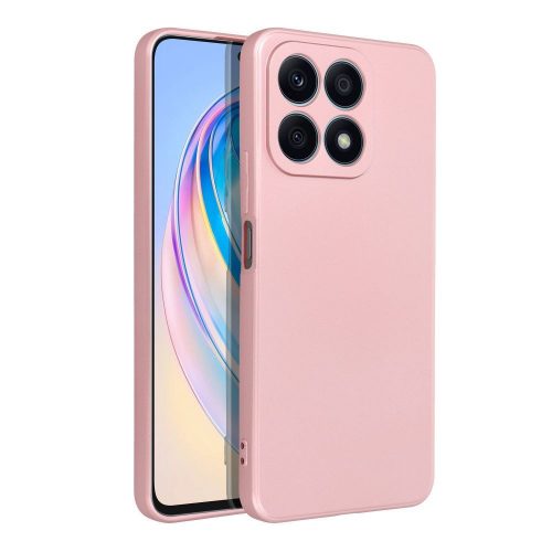 Honor X8a  metallic szilkon hátlaptok  kameralencsevédős pink 