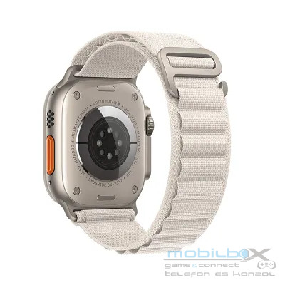 Forcell  Apple Watch Ultra stílusú szövet szíj 38/40/41mm bézs