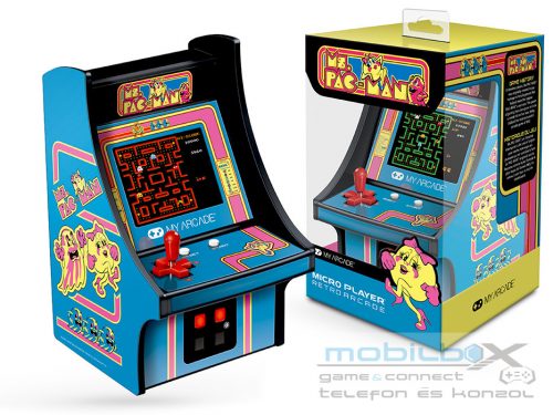 My Arcade DGUNL-3230 Ms. Pac-Man Micro Player Retro Arcade 6.75" Hordozható Játékkonzol