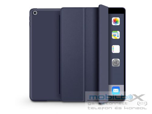 Apple iPad 10.2 (2019/2020/2021) tablet tok (Smart Case) on/off funkcióval -    Tech-Protect - sötétkék (ECO csomagolás)