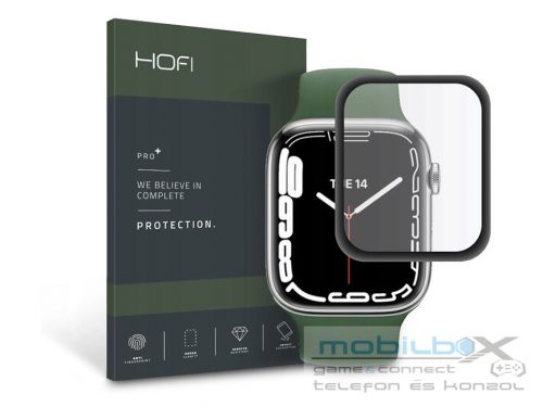 HOFI Hybrid Glass üveg képernyővédő fólia - Apple Watch Series 7/Series 8 (41   mm) - fekete