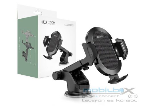 Tech-Protect műszerfalra / szélvédőre helyezhető autós tartó -Tech-Protect      Universal Dash and Windshield Car Mount - fekete