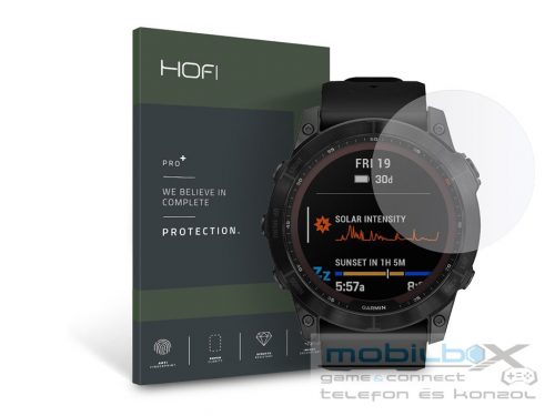 HOFI Glass Pro+ üveg képernyővédő fólia - Garmin Fenix 7X - átlátszó