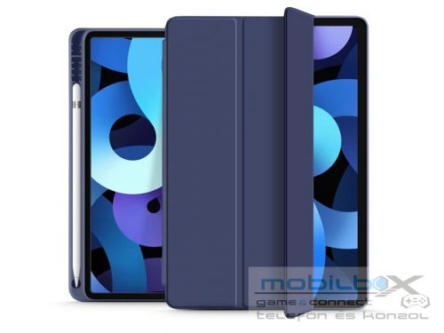 Apple iPad Air 4 / 5 (2020/2022) 10.9 / iPad Air 6 (2024) 11.0 tablet tok (SmartCase) on/off funkcióval, Apple Pencil tartóval -Tech-Protect - sötétkék (ECO    csomagolás)