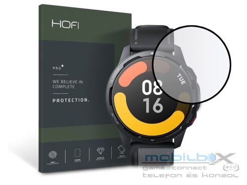 HOFI Hybrid Pro+ Glass üveg képernyővédő fólia - Xiaomi Watch S1 Active - fekete