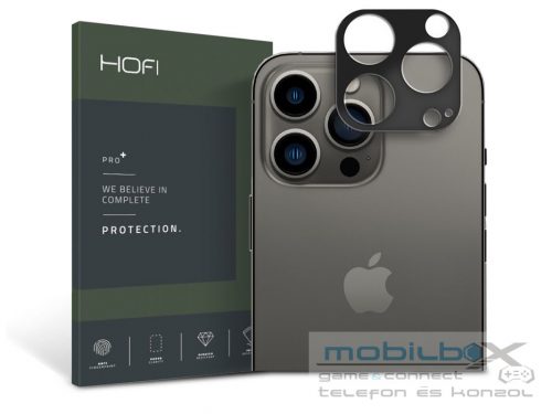 HOFI Metal Camera Sytling hátsó kameravédő borító - Apple iPhone 14 Pro/14 Max -fekete