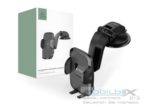 Tech-Protect műszerfalra helyezhető autós tartó - Tech-Protect Universal        Dashboard Car Mount V3D - fekete