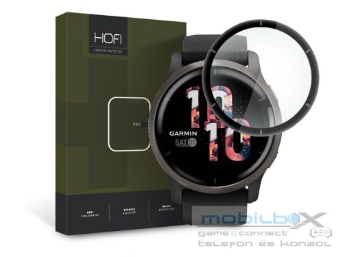 HOFI Hybrid Glass üveg képernyővédő fólia - Garmin Venu 2 - fekete