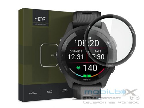 HOFI Hybrid Pro+ Glass üveg képernyővédő fólia - Garmin Forerunner 265S - fekete