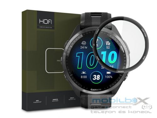 HOFI Hybrid Pro+ Glass üveg képernyővédő fólia - Garmin Forerunner 965 - fekete