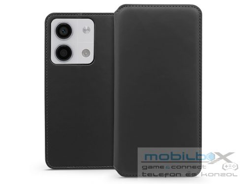 Xiaomi Redmi Note 13 5G oldalra nyíló tok - Dual Pocket Flip - fekete