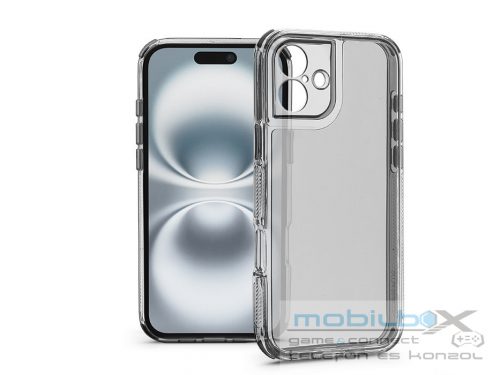 Haffner Matrix Clear kameravédős szilikon tok - Apple iPhone 16 - átlátszó