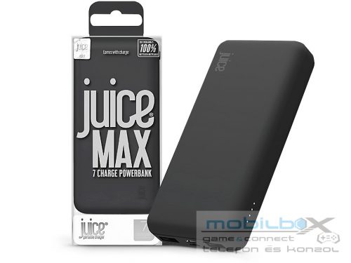 Juice hordozható külső akkumulátor / power bank - 20.000 mAh - Juice ECO MAX -  2xUSB + Type-C - fekete