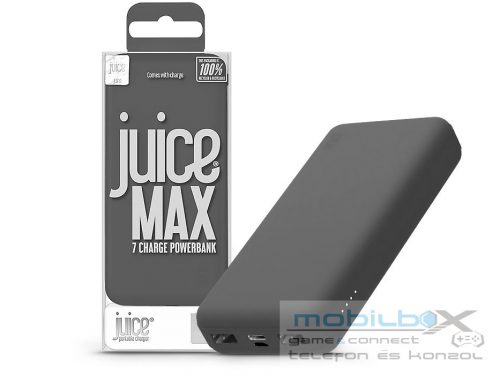 Juice hordozható külső akkumulátor / power bank - 20.000 mAh - Juice ECO MAX -  2xUSB + Type-C - szürke