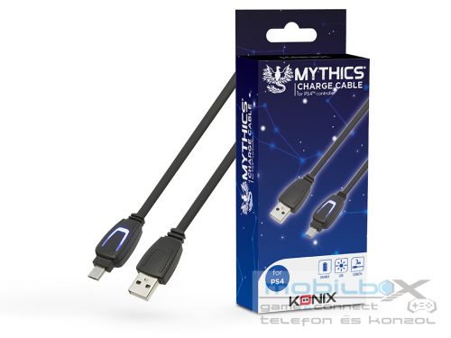 Mythics PlayStation 4 Play & Charge 3 méter töltőkábel LED fénnyel