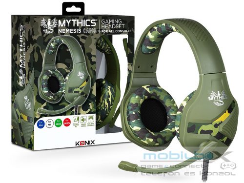 Mythics Nemesis camouflage vezetéskes headset