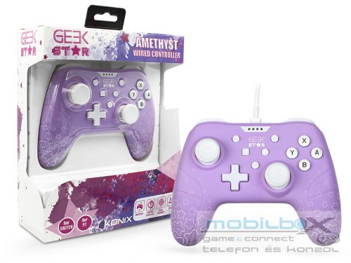 Konix Geek Star Amethyst Nintendo Switch/PC vezetékes kontroller