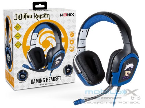 Konix Jujutsu Kaisen univerzális vezetékes gamer headset