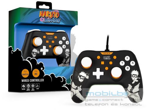 Konix Naruto fekete Nintendo Switch/PC vezetékes kontroller