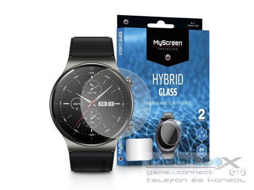 Huawei Watch GT 2 Pro rugalmas üveg képernyővédő fólia - MyScreen Protector     Hybrid Glass - 2 db/csomag - átlátszó