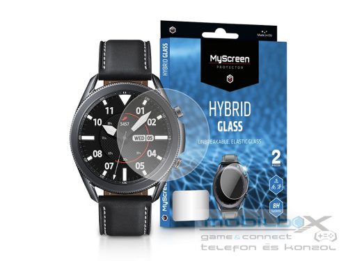 Samsung Galaxy Watch 3 (41 mm) rugalmas üveg képernyővédő fólia - MyScreen      Protector Hybrid Glass - 2 db/csomag - átlátszó