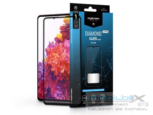 Samsung G780F Galaxy S20 FE/S20 FE 5G edzett üveg képernyővédő fólia - MyScreen Protector Diamond Glass Lite Edge2.5D Full Glue - fekete