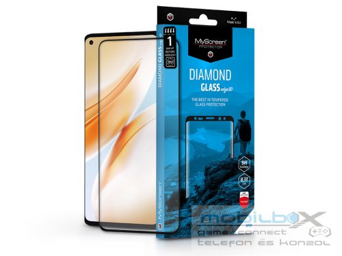 OnePlus 8 edzett üveg képernyővédő fólia ívelt kijelzőhöz - MyScreen Protector  Diamond Glass Edge3D - fekete