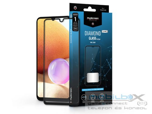 Samsung A315F Galaxy A31/A325F Galaxy A32 LTE edzett üveg képernyővédő fólia -  MyScreen Protector Diamond Glass Lite Edge2.5D Full Glue - fekete