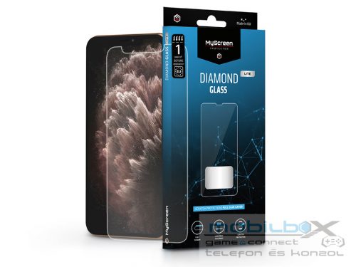 Apple iPhone XS Max/11 Pro Max edzett üveg képernyővédő fólia - MyScreen        Protector Diamond Glass Lite Full Glue - átlátszó