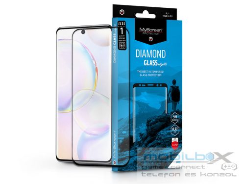 Honor 50/Huawei Nova 9 edzett üveg képernyővédő fólia ívelt kijelzőhöz -        MyScreen Protector Diamond Glass Edge3D - fekete